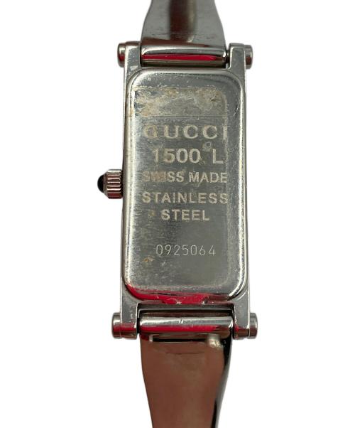 GUCCI（グッチ）GUCCI (グッチ) 腕時計 スクエア文字盤 ブラックの古着・服飾アイテム