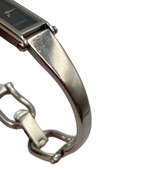 GUCCI（グッチ）GUCCI (グッチ) 腕時計 スクエア文字盤 ブラックの古着・服飾アイテム