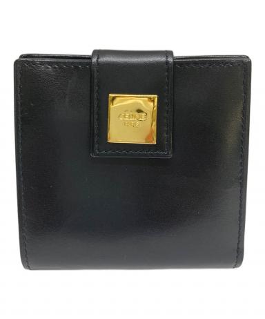 中古・古着通販】CELINE (セリーヌ) 2つ折り財布 スクエアロゴプレート