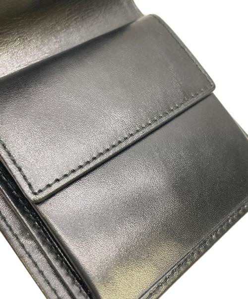 CELINE（セリーヌ）CELINE (セリーヌ) 2つ折り財布 スクエアロゴプレート ブラックの古着・服飾アイテム