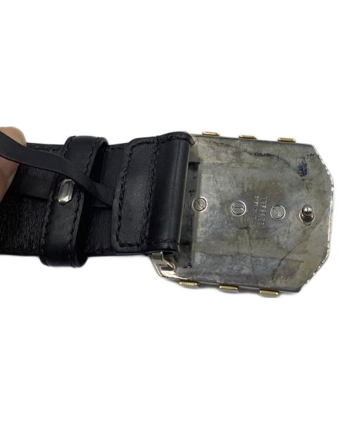 VERSACE（ヴェルサーチェ）VERSACE (ヴェルサーチェ) ベルト ブラックの古着・服飾アイテム