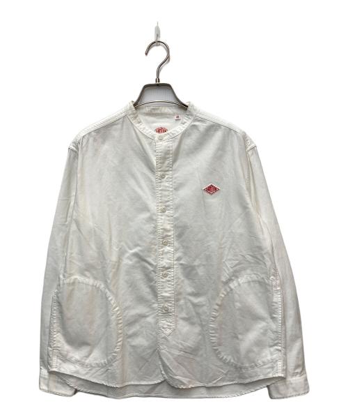 DANTON（ダントン）DANTON (ダントン) バンドカラーシャツ ホワイト サイズ:38の古着・服飾アイテム