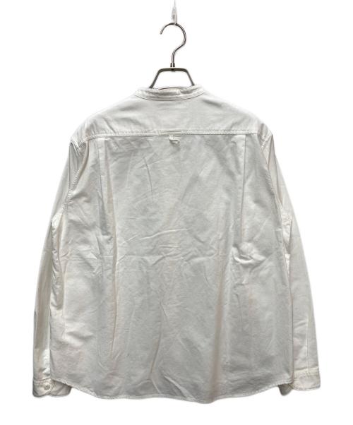 DANTON（ダントン）DANTON (ダントン) バンドカラーシャツ ホワイト サイズ:38の古着・服飾アイテム