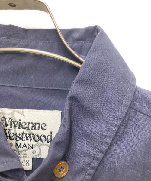 Vivienne Westwood man（ヴィヴィアン ウェストウッド マン）Vivienne Westwood man (ヴィヴィアン ウェストウッド マン) ボタンダウンシャツ ネイビー サイズ:48の古着・服飾アイテム
