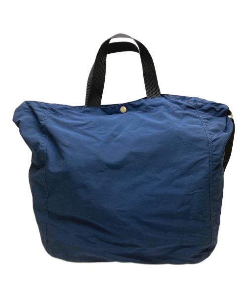 COMME des GARCONS HOMME（コムデギャルソン オム）COMME des GARCONS HOMME (コムデギャルソン オム) 綿ナイロングログラン 2WAY バッグ ネイビーの古着・服飾アイテム