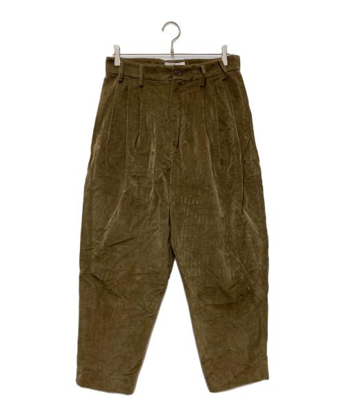 Hed Mayner（ヘド メイナー）Hed Mayner (ヘド メイナー) タックパンツ ブラウン サイズ:42の古着・服飾アイテム