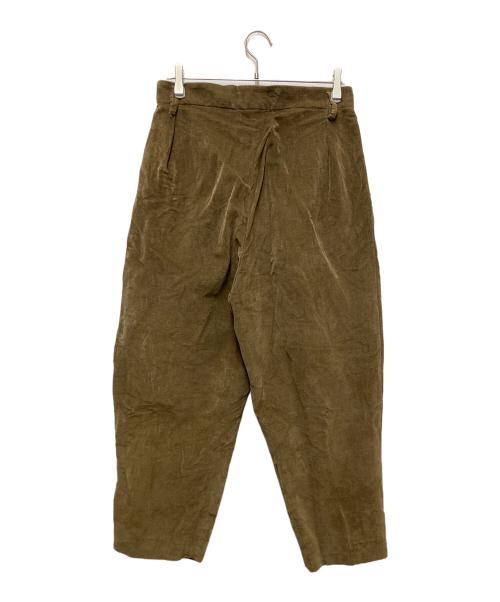 Hed Mayner（ヘド メイナー）Hed Mayner (ヘド メイナー) タックパンツ ブラウン サイズ:42の古着・服飾アイテム