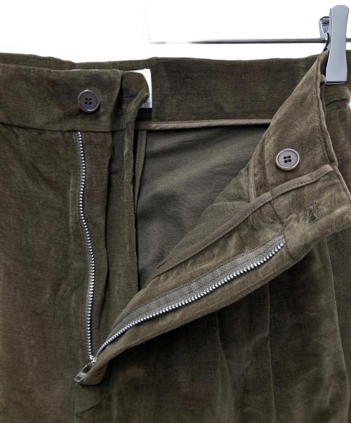 Hed Mayner（ヘド メイナー）Hed Mayner (ヘド メイナー) タックパンツ ブラウン サイズ:42の古着・服飾アイテム