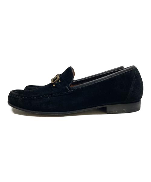 Salvatore Ferragamo（サルヴァトーレ フェラガモ）Salvatore Ferragamo (サルヴァトーレ フェラガモ) ガンチーニビットローファー ブラック サイズ:7 1/2EEの古着・服飾アイテム