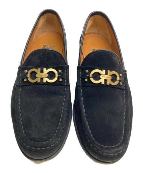 Salvatore Ferragamo（サルヴァトーレ フェラガモ）Salvatore Ferragamo (サルヴァトーレ フェラガモ) ガンチーニビットローファー ブラック サイズ:7 1/2EEの古着・服飾アイテム