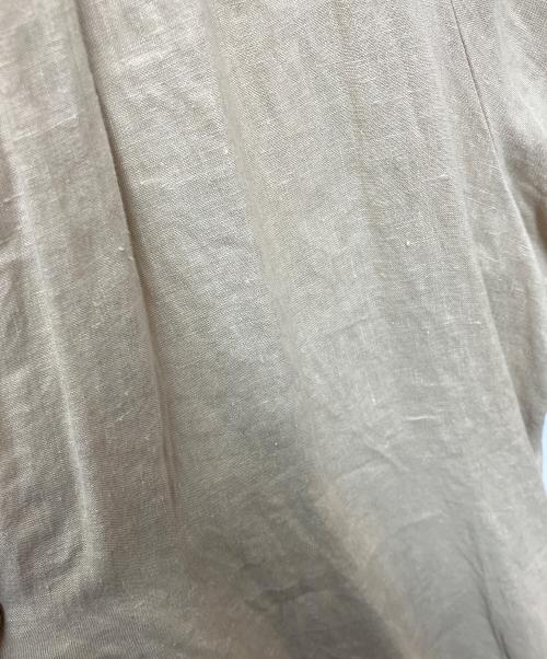 journal standard L'essage（ジャーナルスタンダード レサージュ）journal standard L'essage (ジャーナルスタンダード レサージュ) フレンチリネンギャザーワンピース ベージュ サイズ:SIZE Freeの古着・服飾アイテム