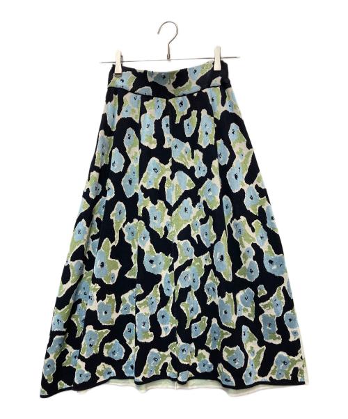 christian wijnants（クリスチャン ワイナンツ）christian wijnants (クリスチャン ワイナンツ) Khais Skirt（カイススカート） ブラック×グリーン×ブルー サイズ:Sの古着・服飾アイテム