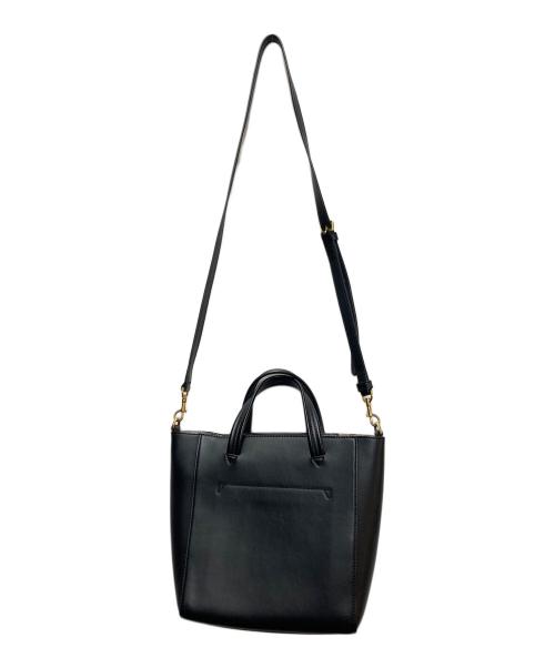 ANYA HINDMARCH（アニヤ・ハインドマーチ）ANYA HINDMARCH (アニヤハインドマーチ) 2WAYショルダーバック ブラックの古着・服飾アイテム