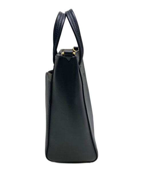 ANYA HINDMARCH（アニヤ・ハインドマーチ）ANYA HINDMARCH (アニヤハインドマーチ) 2WAYショルダーバック ブラックの古着・服飾アイテム