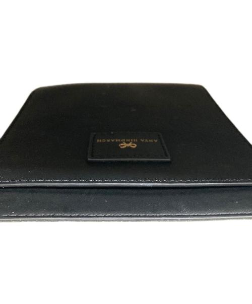 ANYA HINDMARCH（アニヤ・ハインドマーチ）ANYA HINDMARCH (アニヤハインドマーチ) 2WAYショルダーバック ブラックの古着・服飾アイテム