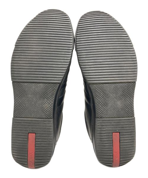 PRADA SPORTS（プラダスポーツ）PRADA SPORTS (プラダスポーツ) レザースニーカー ブラック サイズ:9 1/2の古着・服飾アイテム