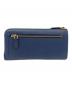 PRADA (プラダ) L字ファスナー長財布 ブルー：8000円
