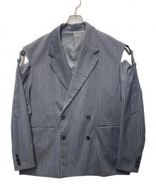 HARE（ハレ）の古着「カットアウトベルトジャケット」｜グレー