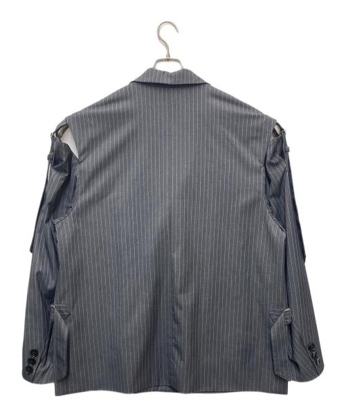 HARE（ハレ）HARE (ハレ) カットアウトベルトジャケット グレー サイズ:Mの古着・服飾アイテム