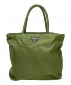 PRADAプラダ）の古着「ナイロンハンドバッグ」｜グリーン