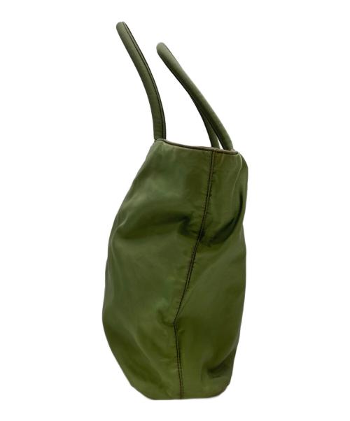 PRADA（プラダ）PRADA (プラダ) ナイロンハンドバッグ グリーンの古着・服飾アイテム