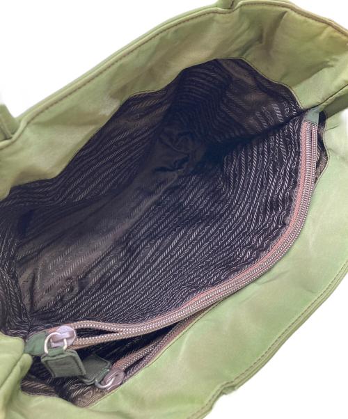 PRADA（プラダ）PRADA (プラダ) ナイロンハンドバッグ グリーンの古着・服飾アイテム