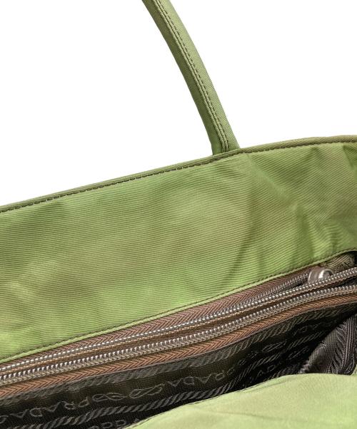 PRADA（プラダ）PRADA (プラダ) ナイロンハンドバッグ グリーンの古着・服飾アイテム