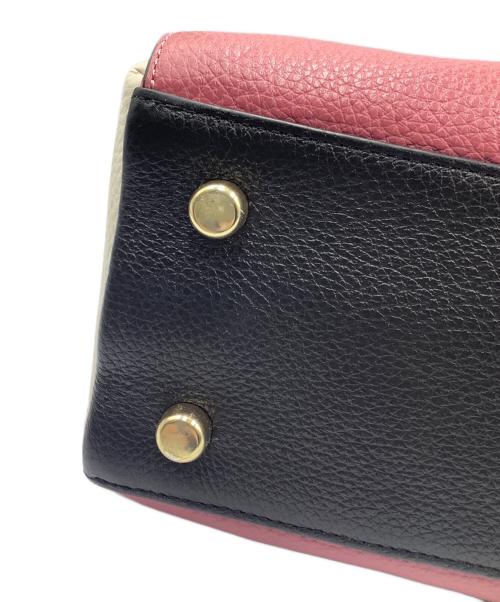 COACH（コーチ）COACH (コーチ) 2WAYバッグ ピンク×ホワイト×ブラックの古着・服飾アイテム