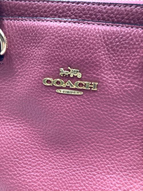 COACH（コーチ）COACH (コーチ) 2WAYバッグ ピンク×ホワイト×ブラックの古着・服飾アイテム