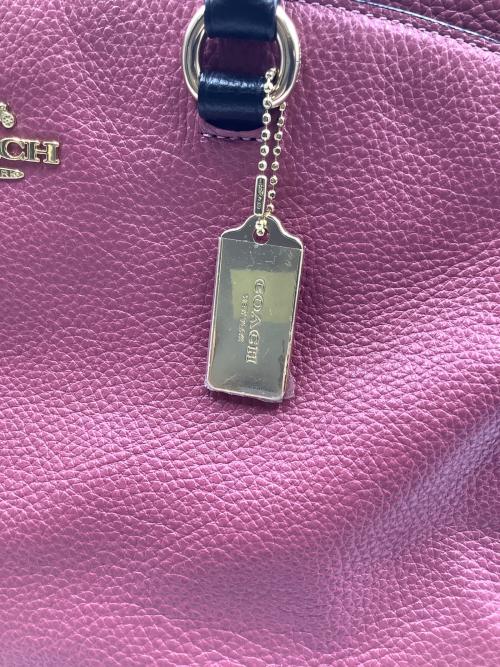 COACH（コーチ）COACH (コーチ) 2WAYバッグ ピンク×ホワイト×ブラックの古着・服飾アイテム