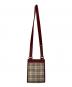 BURBERRY (バーバリー) ノバチェックショルダーバッグ レッド×ベージュ：27000円