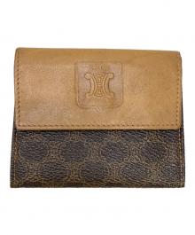 CELINE（セリーヌ）の古着「マカダム柄コインケース」｜ベージュ×ブラウン