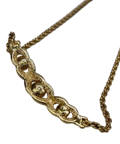 Christian Dior（クリスチャン ディオール）Christian Dior (クリスチャン ディオール) パールトップチョーカー ゴールドカラーの古着・服飾アイテム