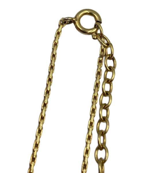 Christian Dior（クリスチャン ディオール）Christian Dior (クリスチャン ディオール) ラインストーントップネックレス ゴールドカラーの古着・服飾アイテム