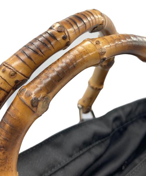 GUCCI（グッチ）GUCCI (グッチ) バンブーハンドルナイロンハンドバッグの古着・服飾アイテム