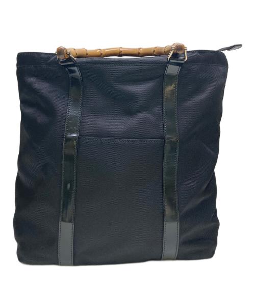 GUCCI（グッチ）GUCCI (グッチ) バンブーハンドルバッグ ブラックの古着・服飾アイテム