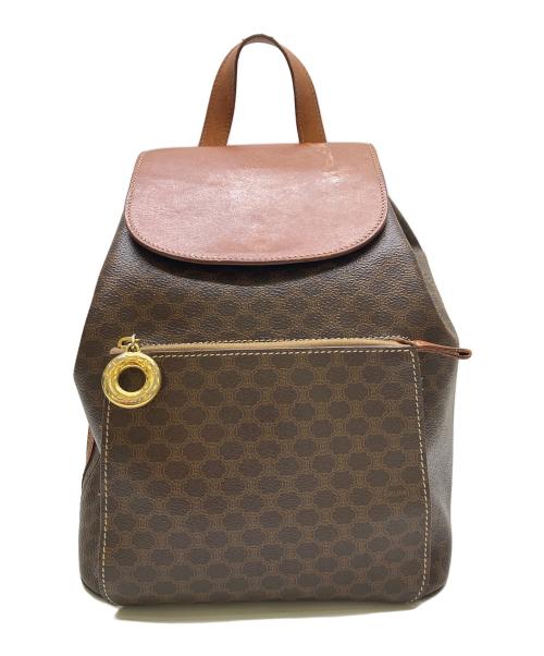 CELINE（セリーヌ）CELINE (セリーヌ) マカダム柄リュック ブラウンの古着・服飾アイテム