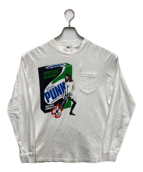 Hysteric Glamour（ヒステリックグラマー）Hysteric Glamour (ヒステリックグラマー) プリントカットソー ホワイト サイズ:Mの古着・服飾アイテム