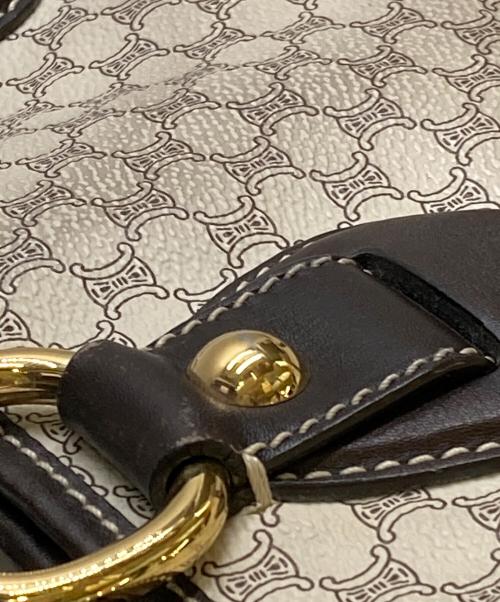 CELINE（セリーヌ）CELINE (セリーヌ) マカダム柄トートバック ベージュ×ブラウンの古着・服飾アイテム