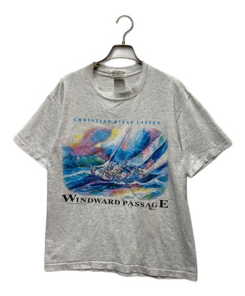 anvil（アンヴィル）anvil (アンヴィル) アートプリントTシャツ グレー サイズ:Mの古着・服飾アイテム