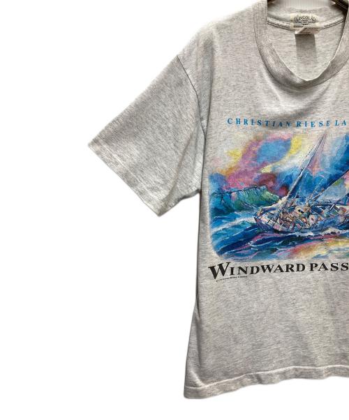 anvil（アンヴィル）anvil (アンヴィル) アートプリントTシャツ グレー サイズ:Mの古着・服飾アイテム