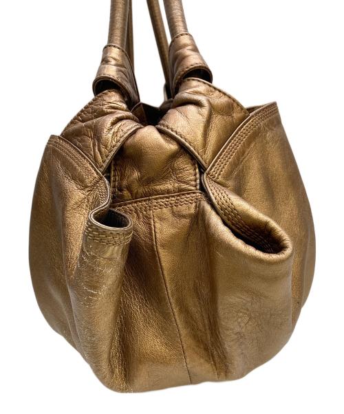 LOEWE（ロエベ）LOEWE (ロエベ) アナグラム型押しトートバッグ ナッパアイレ ブロンズの古着・服飾アイテム