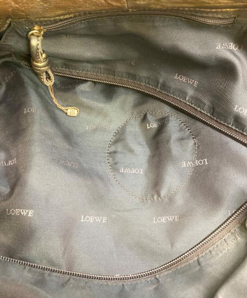 LOEWE（ロエベ）LOEWE (ロエベ) アナグラム型押しトートバッグ ナッパアイレ ブロンズの古着・服飾アイテム