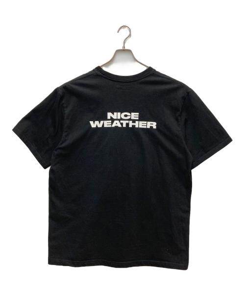 NICE WEATHER（ナイスウェザー）NICE WEATHER (ナイスウェザー) ロゴTシャツ ブラック サイズ:Lの古着・服飾アイテム