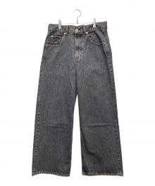 California General Store（カリフォルニアジェネラルストア）の古着「オーガニック コットン ミックス KNG ブラック　バギーデニム」｜グレー