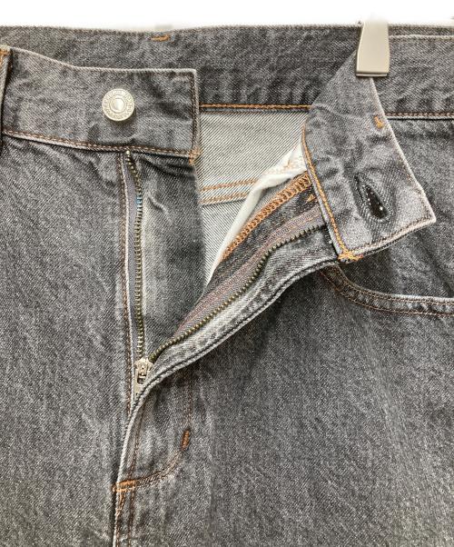 California General Store（カリフォルニアジェネラルストア）California General Store (カリフォルニアジェネラルストア) オーガニック コットン ミックス KNG ブラック　バギーデニム グレー サイズ:Mの古着・服飾アイテム