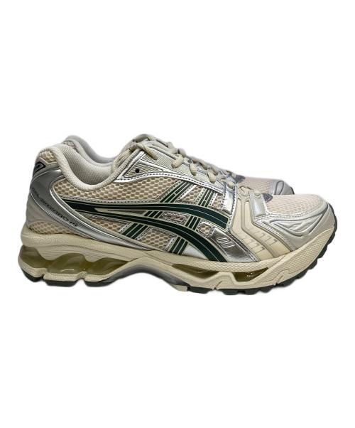 asics（アシックス）asics (アシックス) スニーカー GEL-KAYANO アイボリー×グリーン サイズ:US 8 1/2の古着・服飾アイテム