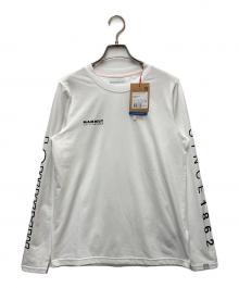 MAMMUT（マムート）の古着「ロゴ プリント ロングスリーブ Tシャツ」｜ホワイト