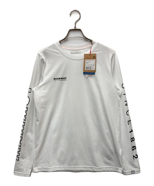 MAMMUT（マムート）MAMMUT (マムート) ロゴ プリント ロングスリーブ Tシャツ ホワイト サイズ:M 未使用品の古着・服飾アイテム
