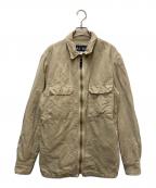 ARMANI JEANSアルマーニジーンズ）の古着「ミリタリージャケット」｜ベージュ